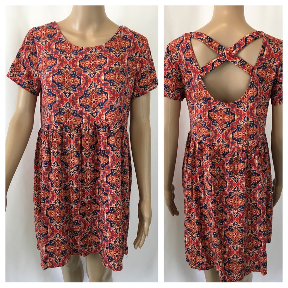 FOREVER 21 Paisley Boho Dress