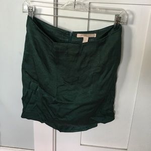 Satin mini skirt