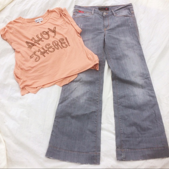 Wildfox Ahoy There Cuffed Tee - Picture 6 of 7