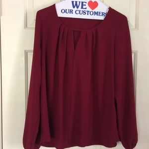 Fun burgundy blouse