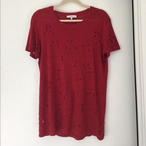Iro red t shirt