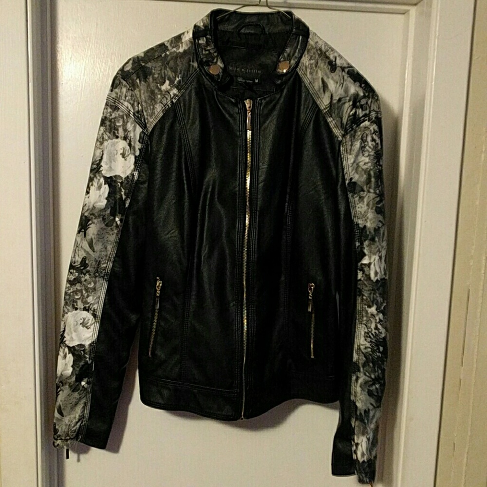 Live a Little faux leather jacket