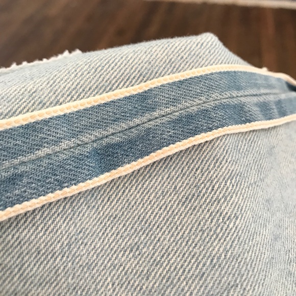 Light wash distressed selvedge denim - Picture 6 of 6