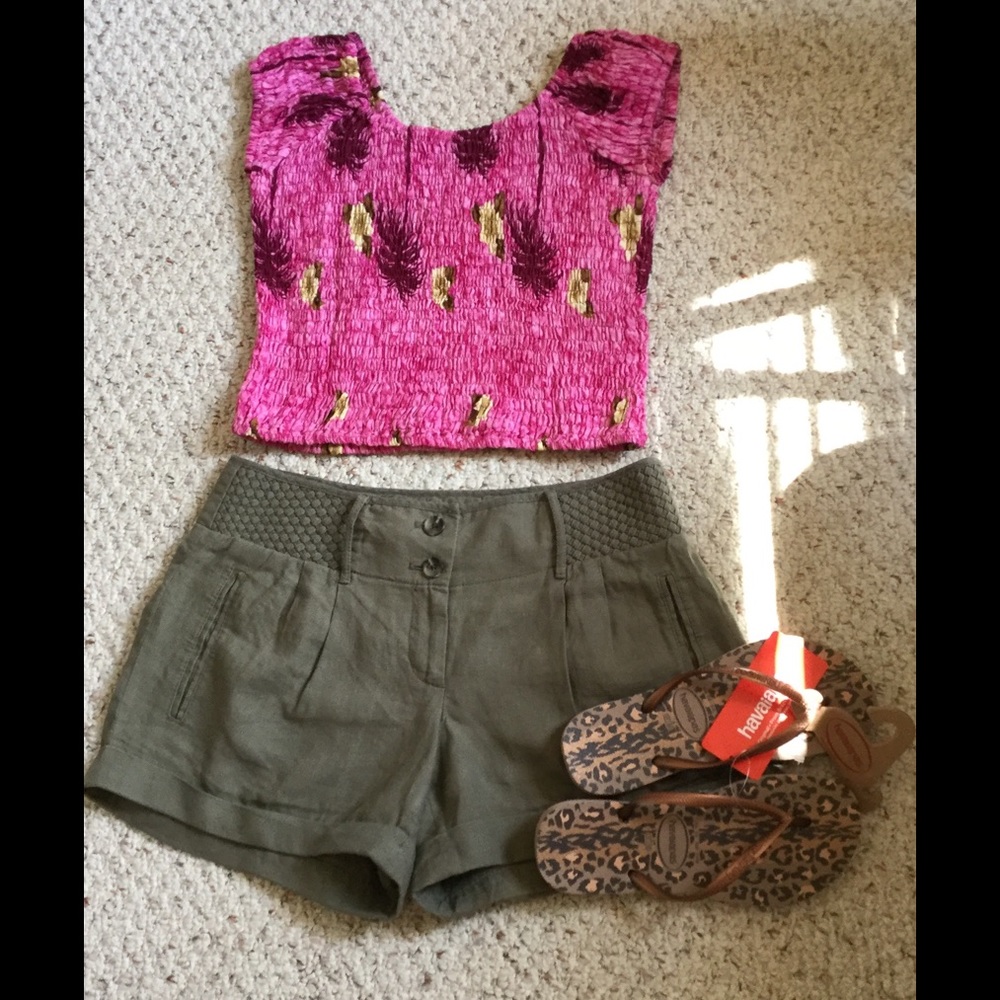 Caribbean crop top keeps you cool!