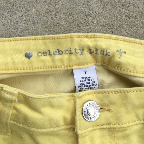 Celebrity Pink Yellow Jeans - Picture 2 of 5