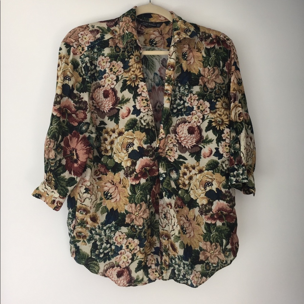 Zara floral popover