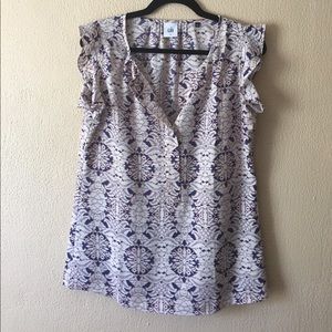 Cabi Flutter Sleeve Blouse