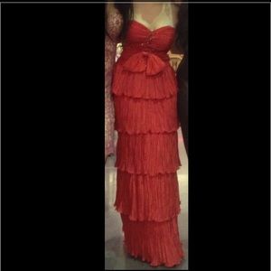 Red formal dress