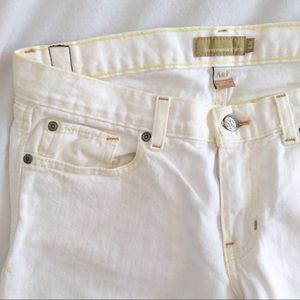 white Abercrombie jeans