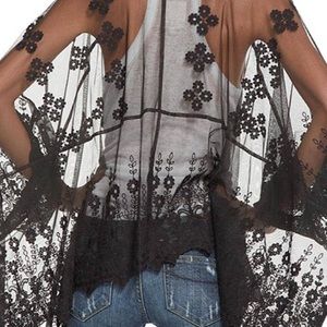 Vintage Lace Kimono-  small new with tags