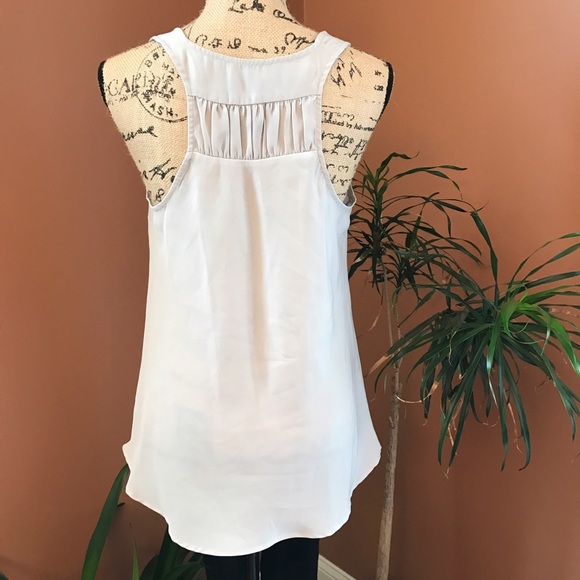 Polyester V-neck Tank Top - Light Gray - Picture 2 of 5