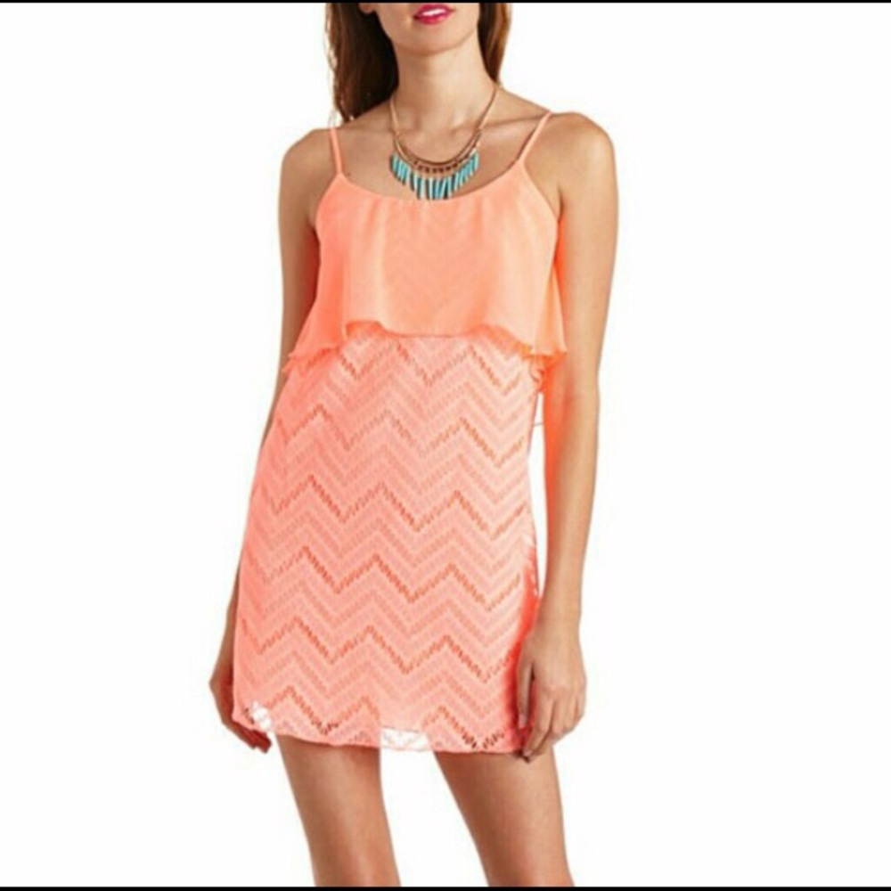 Neon Coral sundress from Charlotte Russe