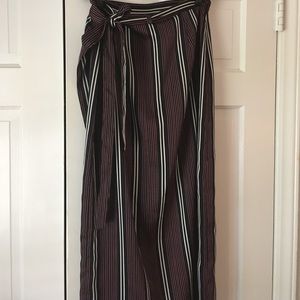 Banana Republic silk wrap skirt