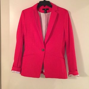 Red H&M blazer. Cut small.