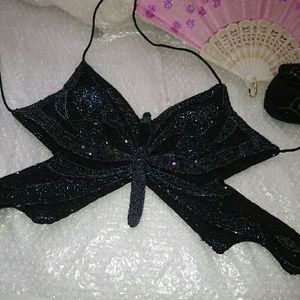 Beaded BUTTERFLY HALTER