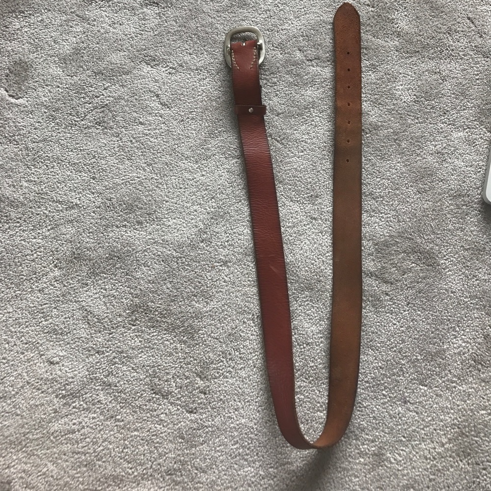 Brown Leather American Eagle Belt