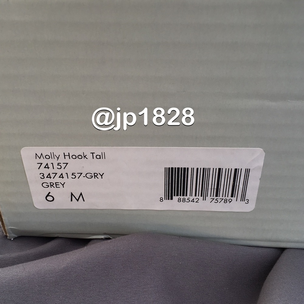 NIB Frye Molly Hook Boots - Gray - Picture 7 of 8