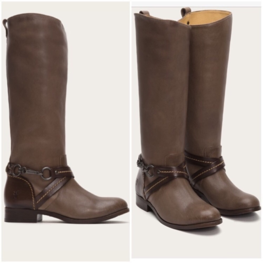 NIB Frye Molly Hook Boots - Gray