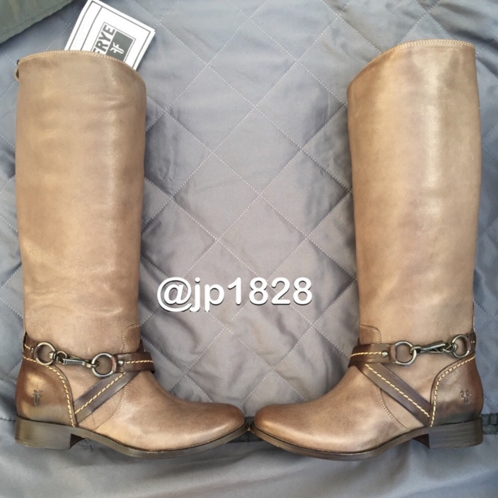 NIB Frye Molly Hook Boots - Gray - Picture 8 of 8