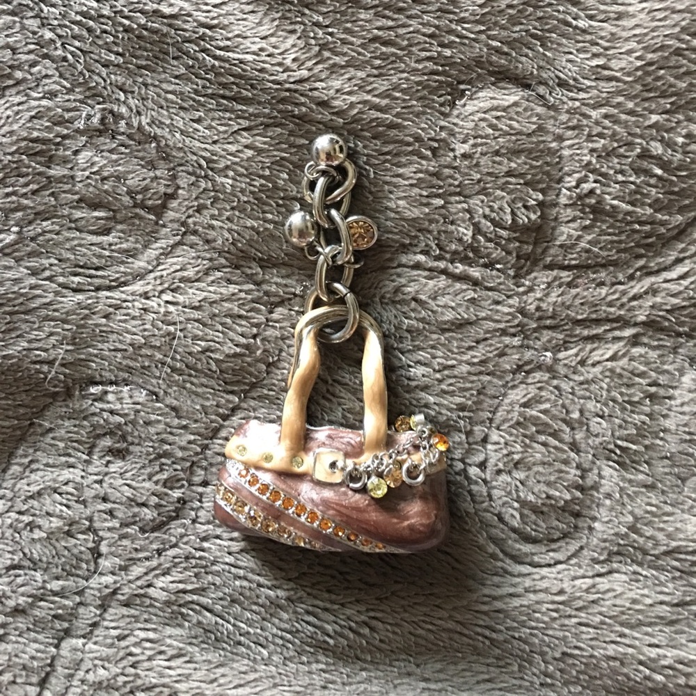 Cute bling purse key chain