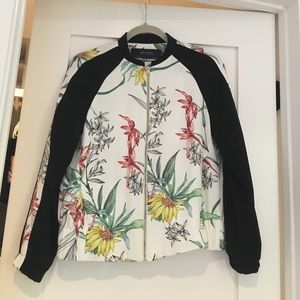 Zara Floral Bomber Jacket Zara Floral Bomber Jacket