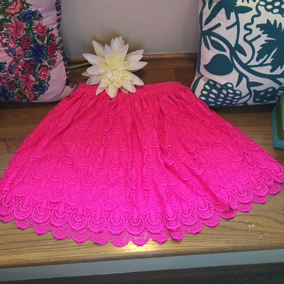 NWOT pink lace skirt - Picture 5 of 6