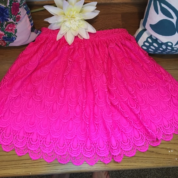 NWOT pink lace skirt - Picture 6 of 6