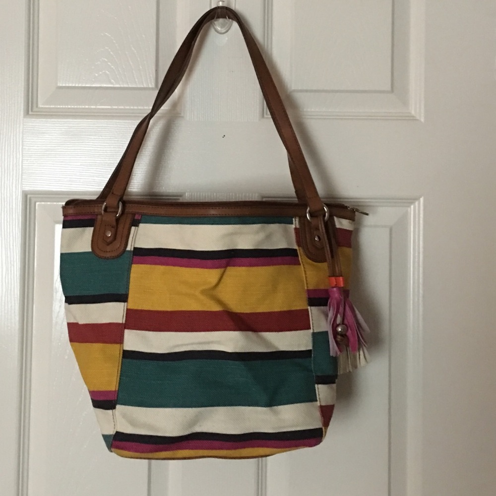 Relic striped purse