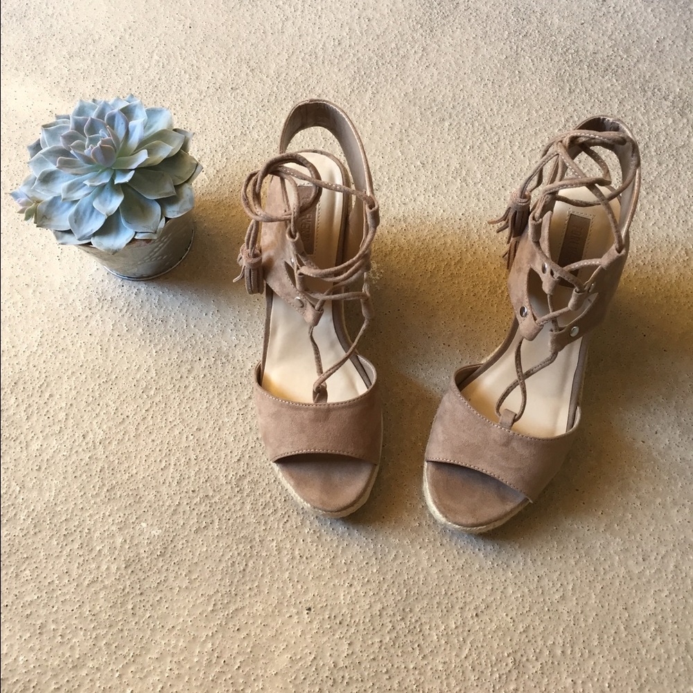 🌸F21 Taupe Ghillie Espadrilles🌸