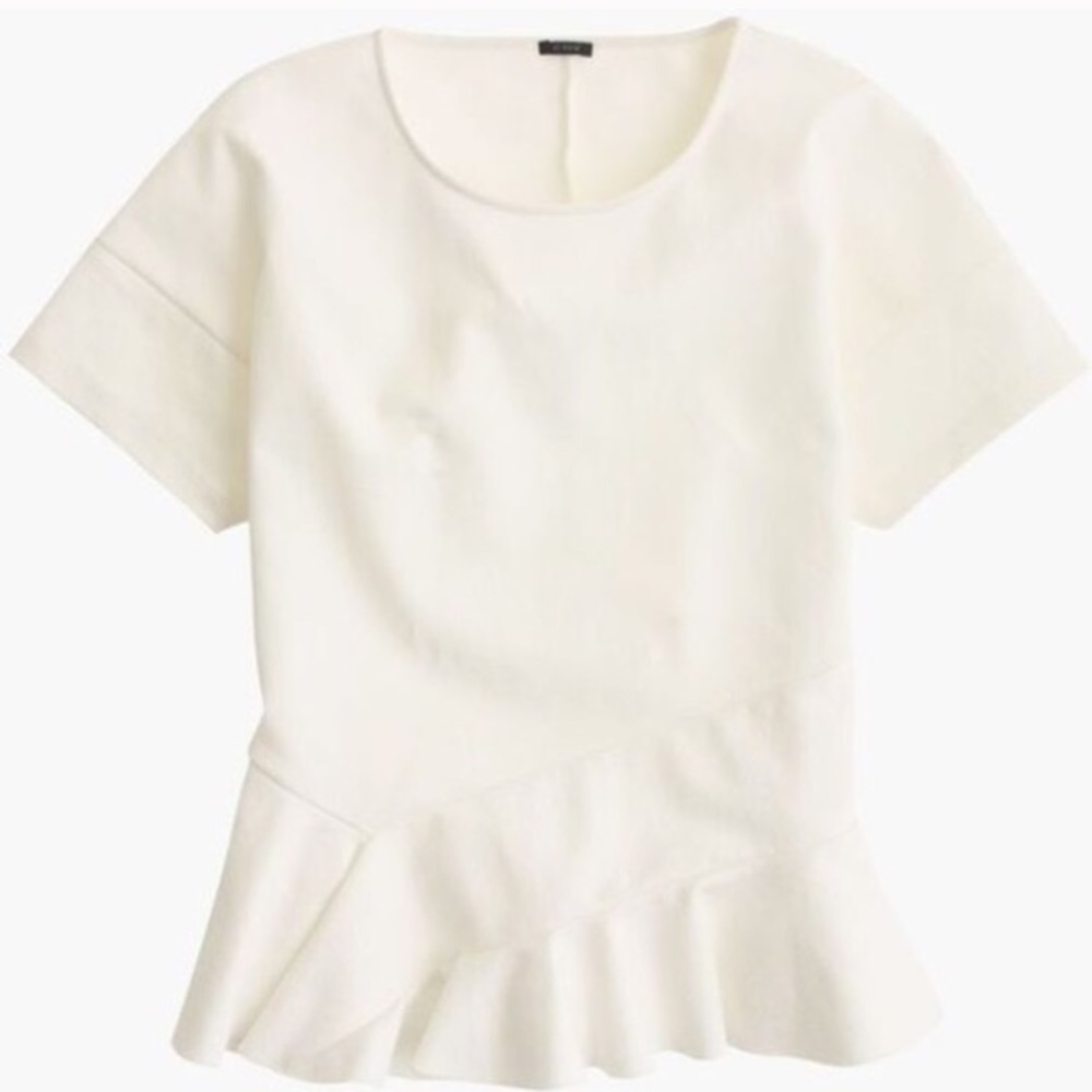 J. Crew structured peplum top