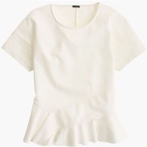 J. Crew structured peplum top