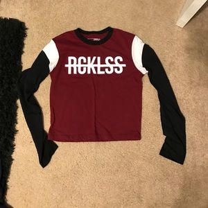Young and reckless crop top