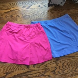 Bolle Medium Pink Skort and Baby Blue Skirt