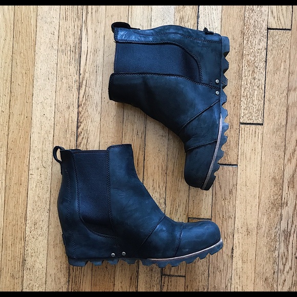 Sorel Shoes - Sorel Lea Wedge Ankle Boot Bootie Black Sorel Shoes - Sorel Lea Wedge Ankle Boot Bootie Black