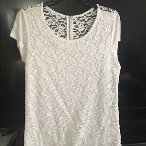 White lacy blouse