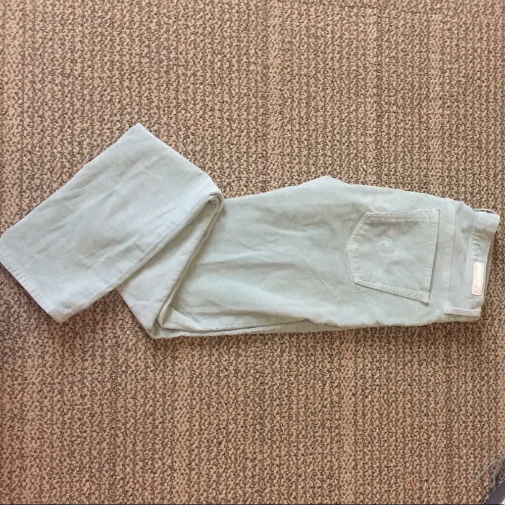 Adriano Goldschmied  aqua colored corduroys