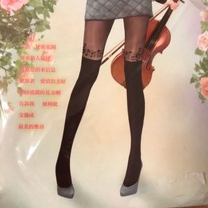 Free w purchase//Music note tights
