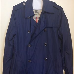 Blue Burberry Raincoat