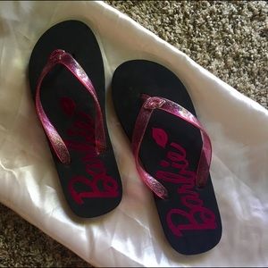 NWOT Barbie flip flops