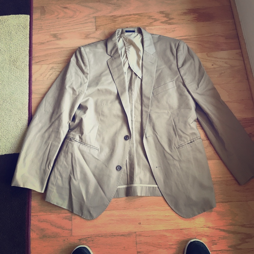 Bonobos khaki suit jacket