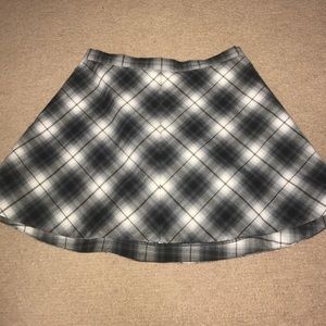 Plaid A line skirt
