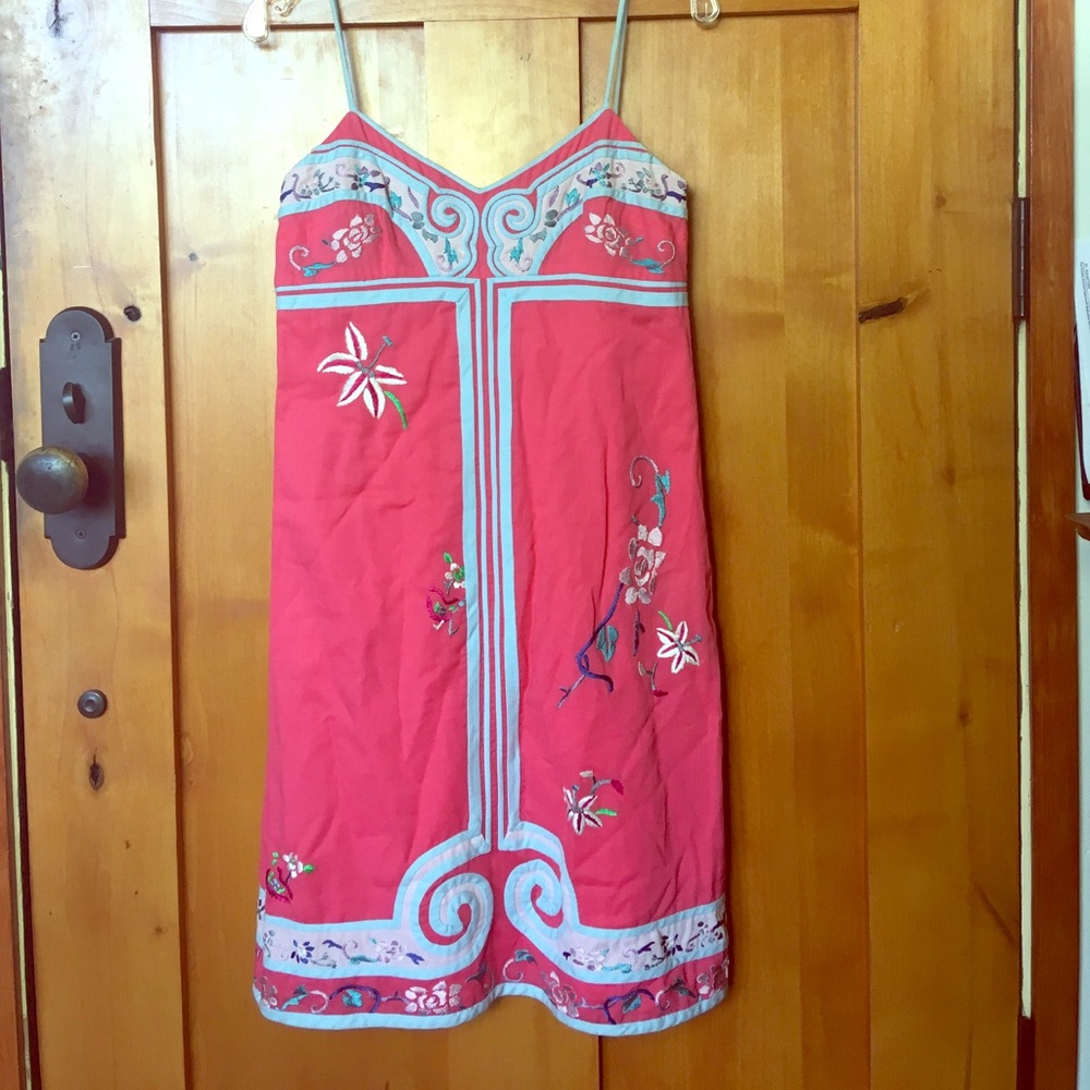 Tocca Asian inspired embroidered brunch dress