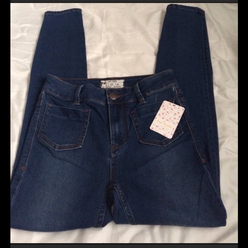 Free People Beverly high rise skinny jeans - Picture 2 of 7