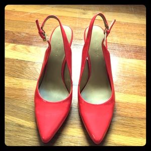 Coral Nine West slingback pumps