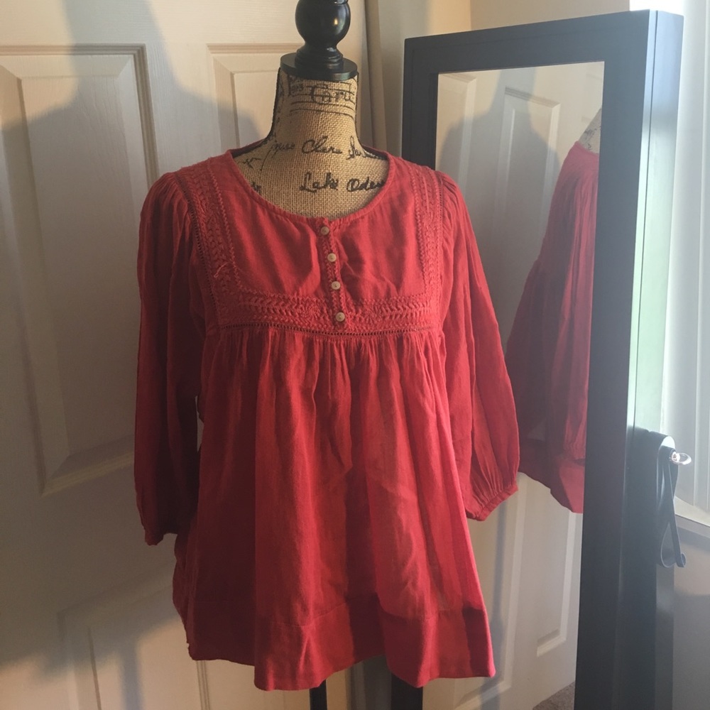 Ralph Lauren women's red tunic top