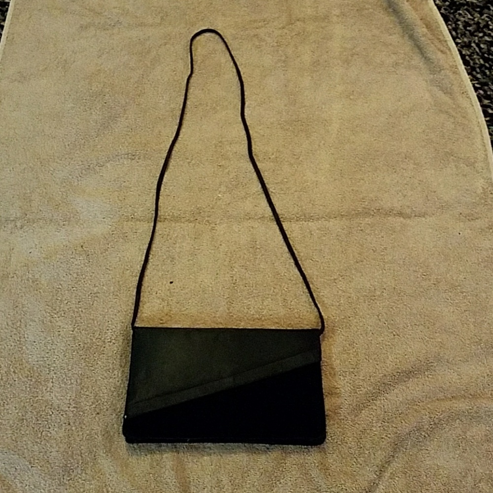 Black velvet clutch