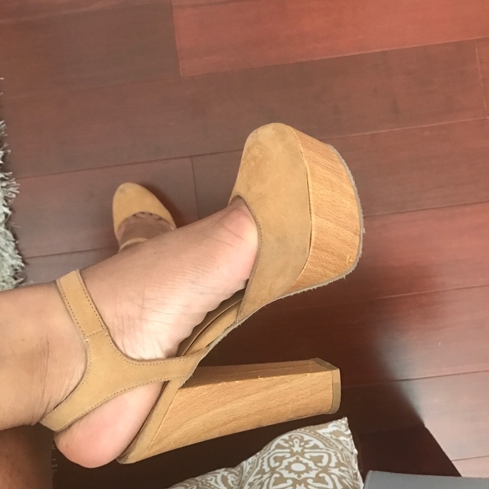 Forever 21 block wooden heels