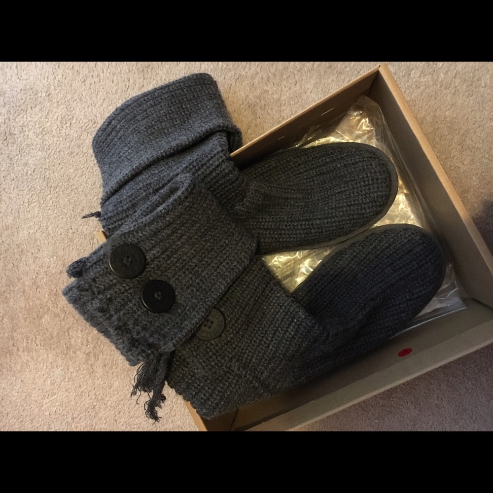 Gray Knit Uggs, worn three times