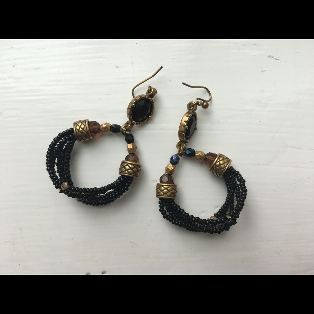 Chico black and gold earrings
