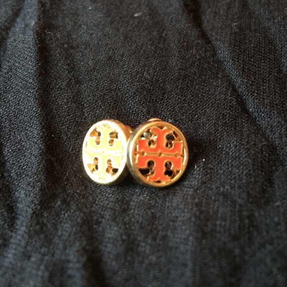 Tory Burch Other - Price Change!!! Authentic Tory Burch orange studs